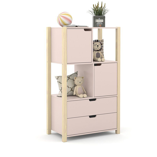 [71155] MB. ARM. ORGANIZADOR KIDS LIV LAQUEADO ROSE/NATURAL MATIC. 71155