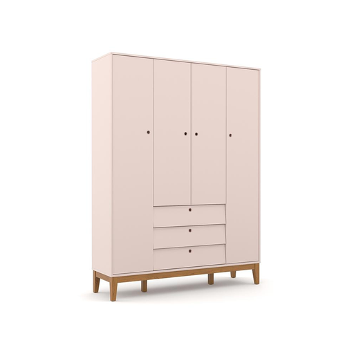 [71078] ROUP 4PTS UNIQUE LAQUEADO ROSE/ECO WOOD MATIC. 71078