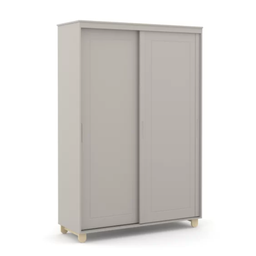 ROUPEIRO 2PTS CORRER ZUPY LAQUEADO CINZA/NATURAL MATIC. 71072