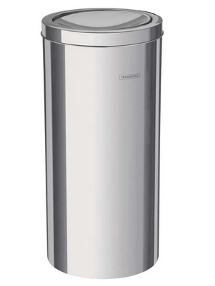 [94542/130] e l'article POUBELLE EN ACIER INOXIDABLE AVEC COUVERCLE A BASCULE 30 L 94542/130 TRAMONTINA