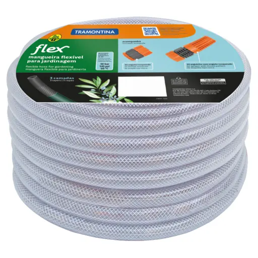 [79182/156] OT. TUYAU D'ARROSAGE FLEXIBLE, 15M, AVEC RACCORDS 79182/156 TRAMONTINA
