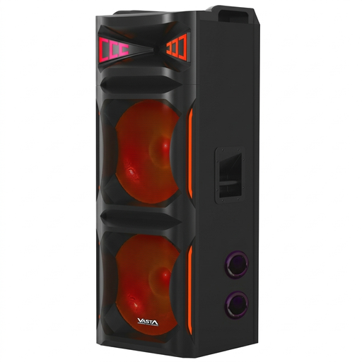 [SP9925BT] EL. BAFFLE AMPLIFIE 2X12"+1 - BLUETOOTH - USB - SD - FM- TWS - TELECOMMANDE - AUX - 2 MICROS - 350W - 35000W PMPO SP9925BT VISTA