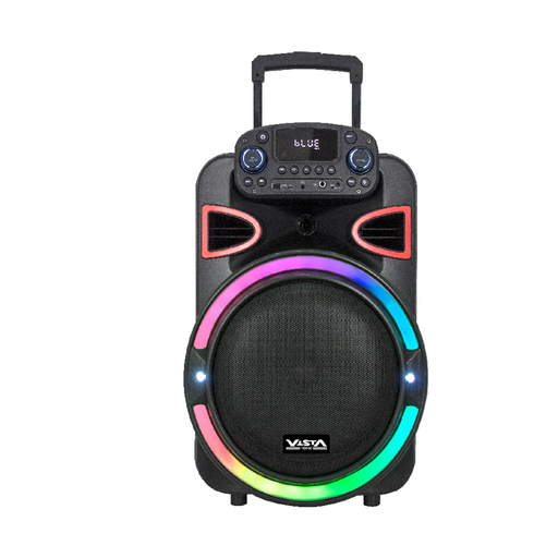 [SP965BT] SP965BT BAFFLE AMP TROLLEY 15" + 1,5" RECHARGEABLE - USB - FM - 1 MICRO - BLUETOOTH - TWS - TELECOMMANDE - 50W 5500W PMPO VISTA