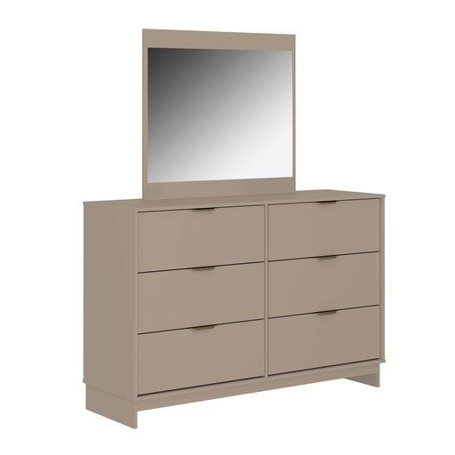 [116032820] MB. 116032820 CHEST OF DRAWERS REF 1160 HAZELNUT W/MIRROR CARRARO