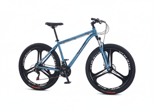 [MTBS1-29] VELO. MTBS1-29 VTT29 - CADRE EN ALUMINIUM - JANTE EN ALLIAGE MAG A 3 RAYONS - 24 VITESSES - AMORTISSEUR AVANT - FREIN A DISQUE - BLEU MARINE/BLEU CLAIR V RIDE 