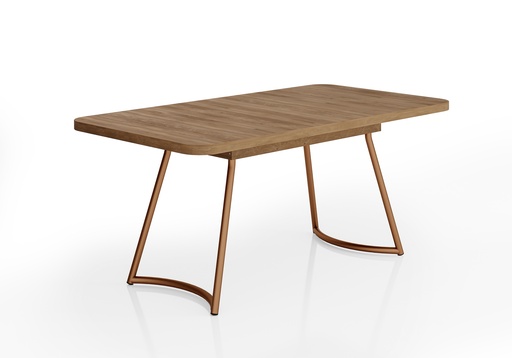 [160332090] MB. 160332090 LARGER RECTANGULAR TABLE REF 1603 NOGAL FREIJO WITH ROSE CARRARO 