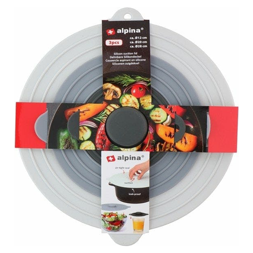 [871125217888] ED. 871125217888 SUCTION LID 3PC 12/20/28CM ALPINA 8711/888
