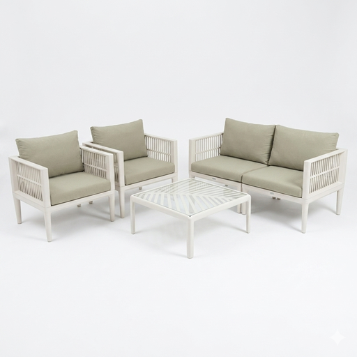 [ARK868] ARK868 PP frame with anti-UV waterproof cushions and pillow stemper glass table topfo ARKEMIX 