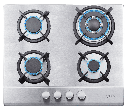 [VPPCG6040IX] VPPCG6040IX PLAQUE DE CUISSON ENCASTRABLE/A POSER - 04 FEUX - INOX BRAND VPRO FRANCE