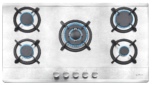 [VPPCG9050IX] VPPCG9050IX PLAQUE DE CUISSON ENCASTRABLE/A POSER - 05 FEUX - INOX BRAND VPRO FRANCE