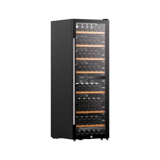 [VPRDV420CBK] VPRDV420CBK CAVE A VIN 167 BOUTEILLES (418L) - DUAL ZONE - ETAGERES EN BOIS -NOIR BRAND VPRO FRANCE