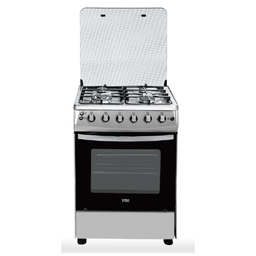 VPCAG6640IX CUISINIERE A GAZ 04 FEUX - FOUR A GAZ 80L - SECURITE THERMOCOUPLE - ALLUMAGE PAR IMPULSION ELECTRIQUE - GRILL/ROTISSOIRE/ECLAIRAGE - INOX VPRO FRANCE