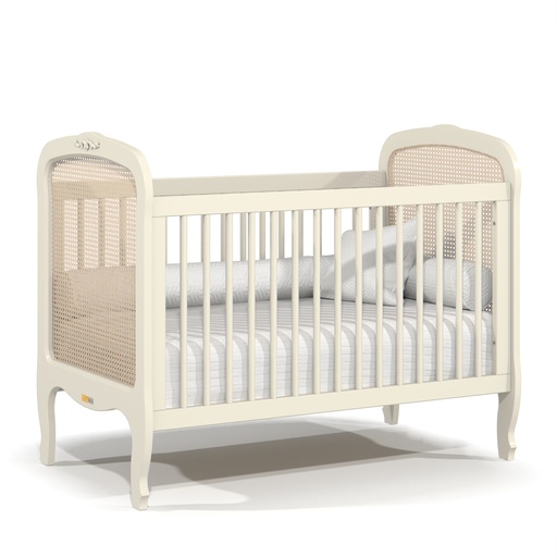 [61773] MB. 61773 BERCO PROVENCE PALHA LAQUEADO OFF WHITE MATIC 