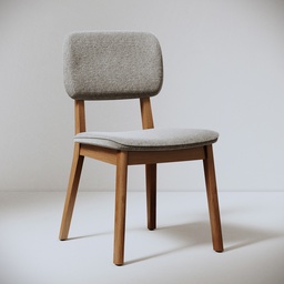 MB. 00051 CADEIRA CLASSIC NOBLE CINZA MESCLA/NATURE IMCAL