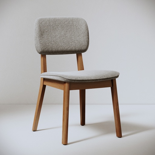 [00051] MB. 00051 CADEIRA CLASSIC NOBLE CINZA MESCLA/NATURE IMCAL