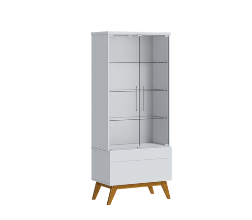 [02299] MB. 02299 CRISTALEIRA CLASSIC 1G BRANCO ACETINADO-IMCAL