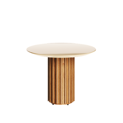 [30022] MB. 30022 MESA LATERAL LIVING OFF WHITE VIDRO -IMCAL