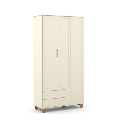 [71273] MB. 71273 ROUPEIRO 3 PTS ZUPY CLEAN SM LAQUEADO OFF WHITE / ECO MATIC 