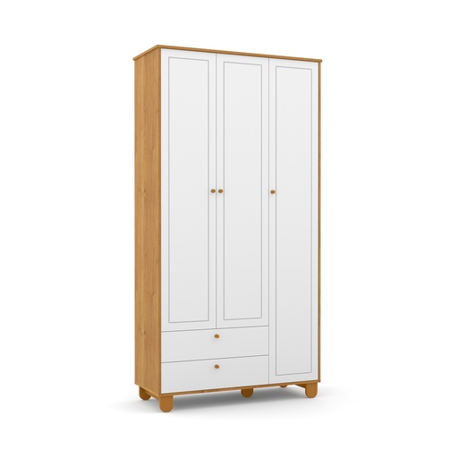 [71268] MB. 71268 ROUPEIRO 3 PTS ZUPY SM LAQUEADO FREIJO/BCO SOFT/ECO MATIC 