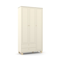 MB. 71271 ROUPEIRO 3 PTS ZUPY SM LAQUEADO OFF WHITE/NATURAL MATIC 