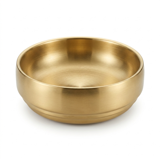 [MEL-2-11 / MEL-2-12] MEL-2-11 / MEL-2-12 19 Korean-style Double-layer Bowl Golden/Silver Color