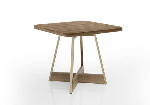 [159332980] MB. 159332980 SQUARE TABLE REF 1593 OAK NOCE W/GOLD MATTE CARRARO 