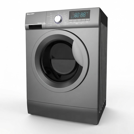 [ESFEI712DLZS] EL. ESFEI712DLZS MACHINE A LAVER 07KG 1200Tr/min - INVERTER - ECRAN LED - SILVER SHARP 