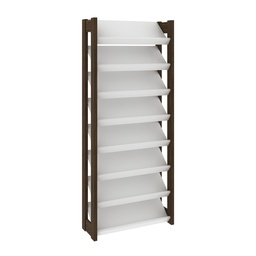 MB. AZ1006 0001 SHOE RACK WHITE/WALNUT TECNOMOBILI 